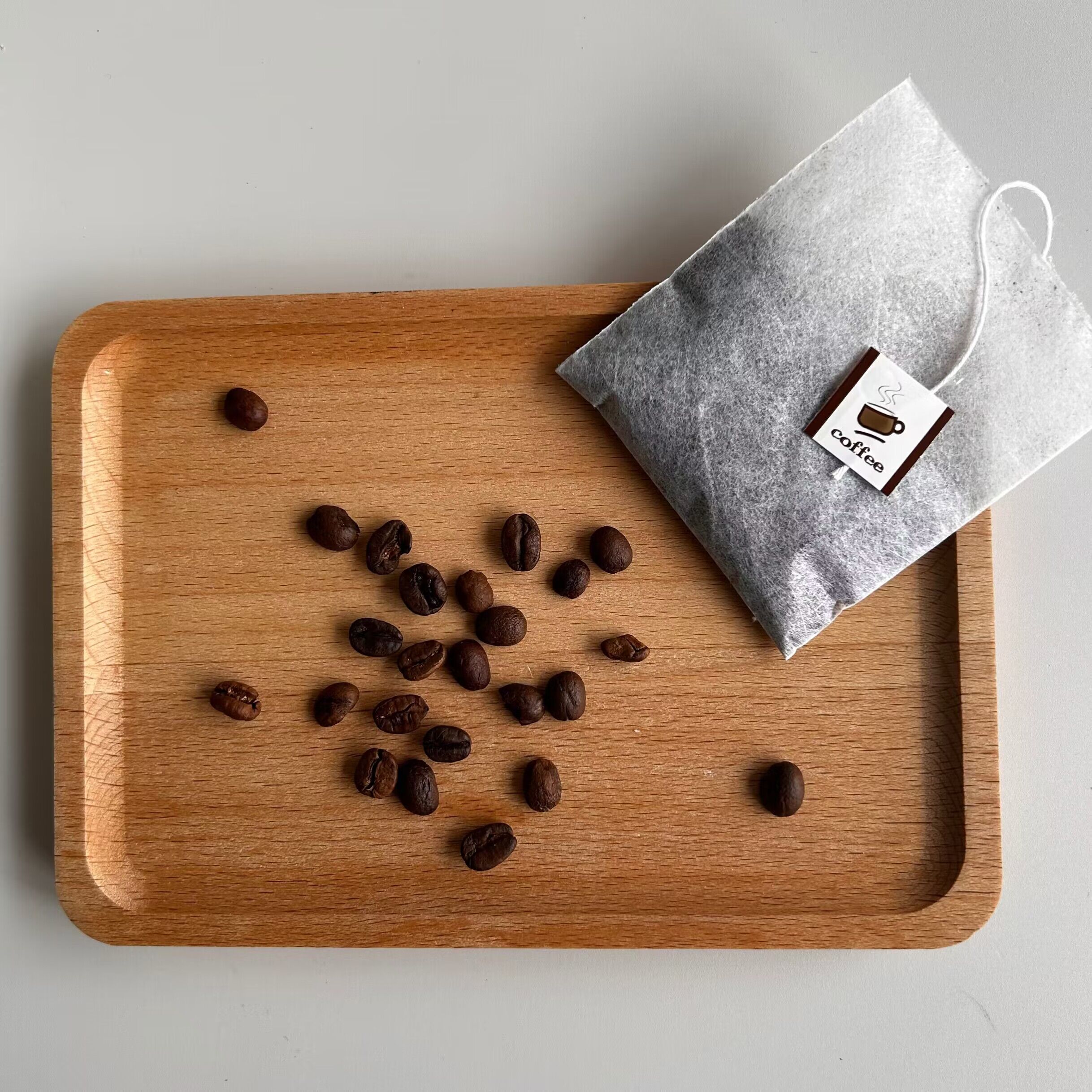 Coffee Filter Bag with Tag Extraction